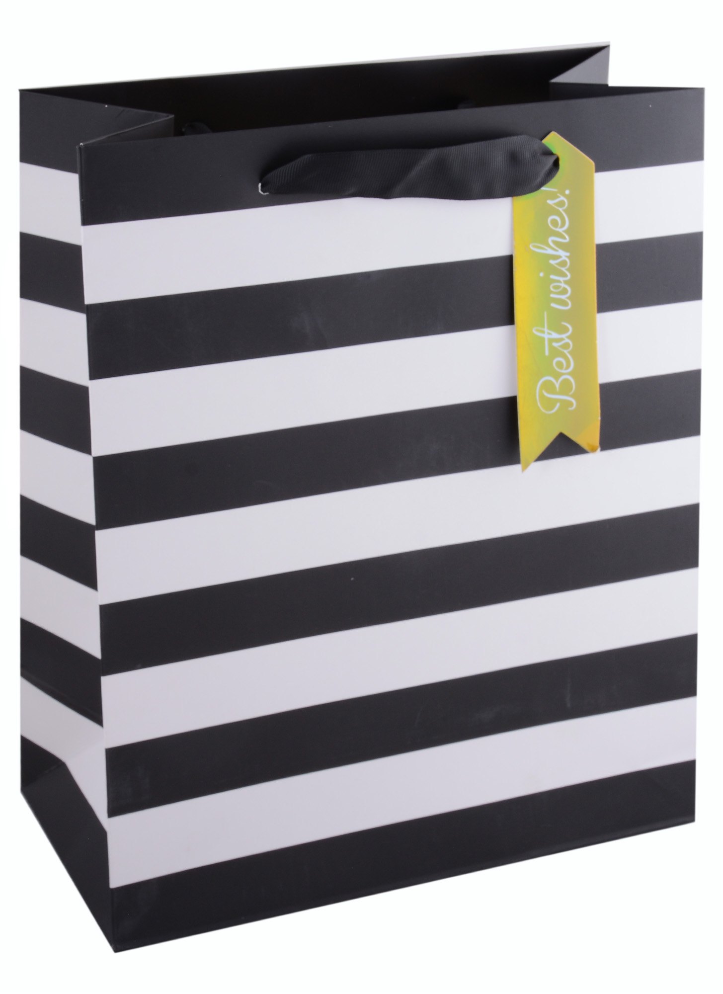 

Пакет А4 26*32*12,5 "Black and white" нейтр., бум., блестки сыпучки, тег из "золотого" картона