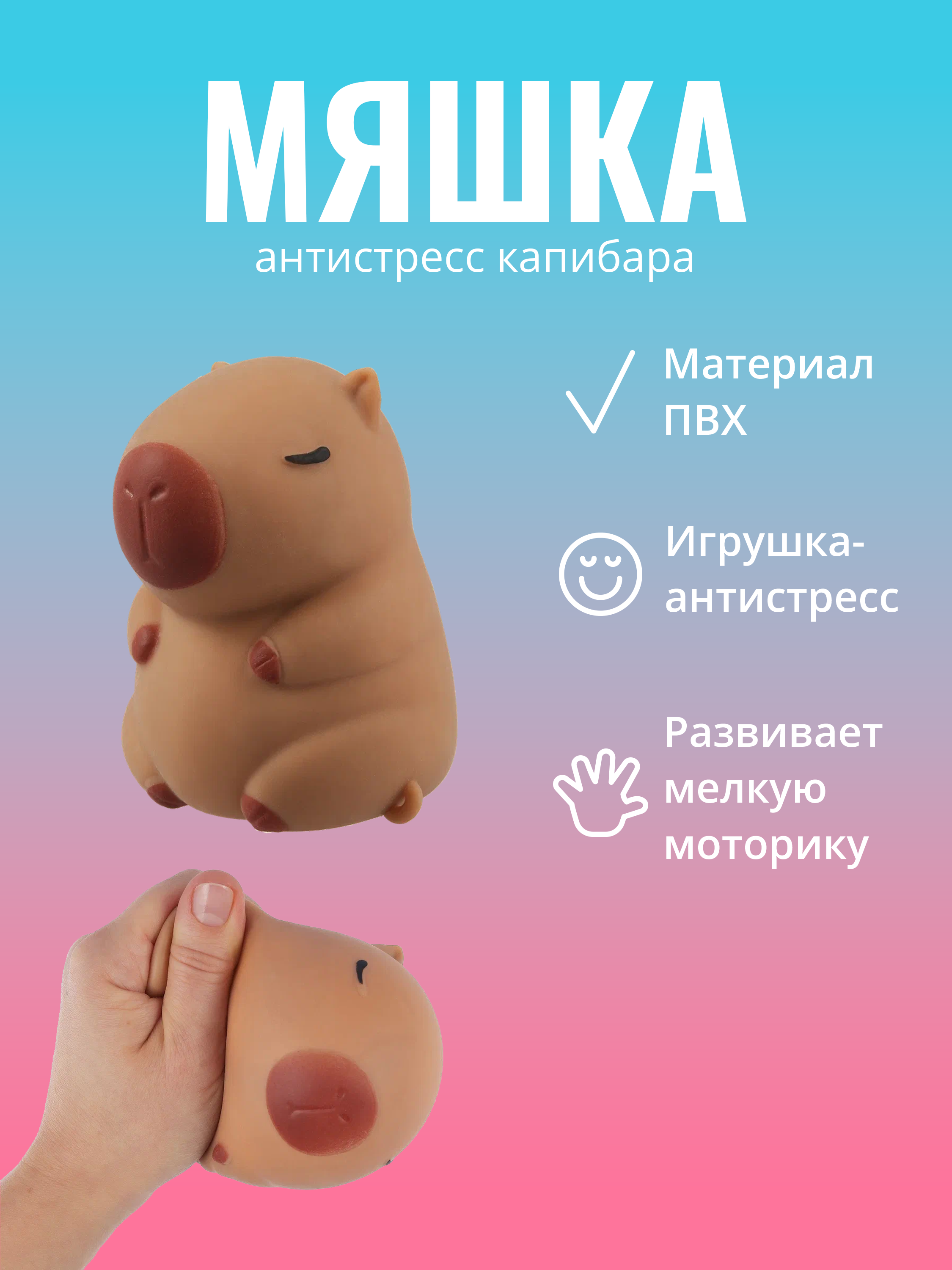 

Антистресс мяшка Капибара