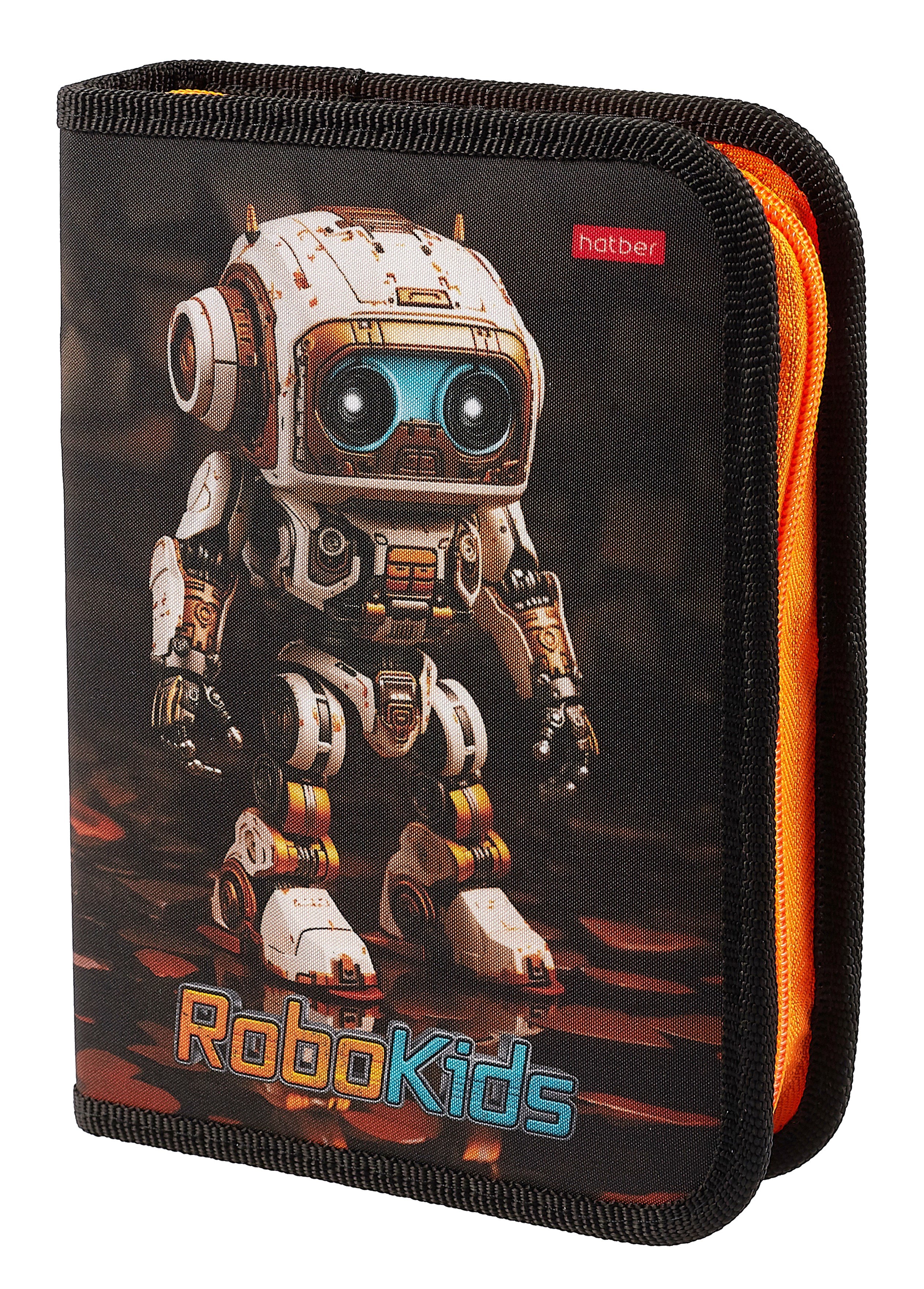 

Пенал 1отд. "Робо" 20*14, с 2-мя откид. планками, ткань/картон. инд. уп.