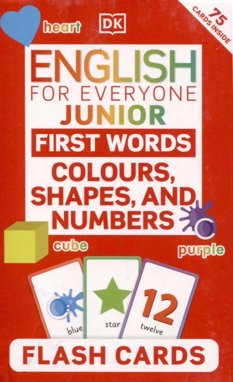 Junior First Words Colours Shapes and Numbers Flash Cards 1356₽