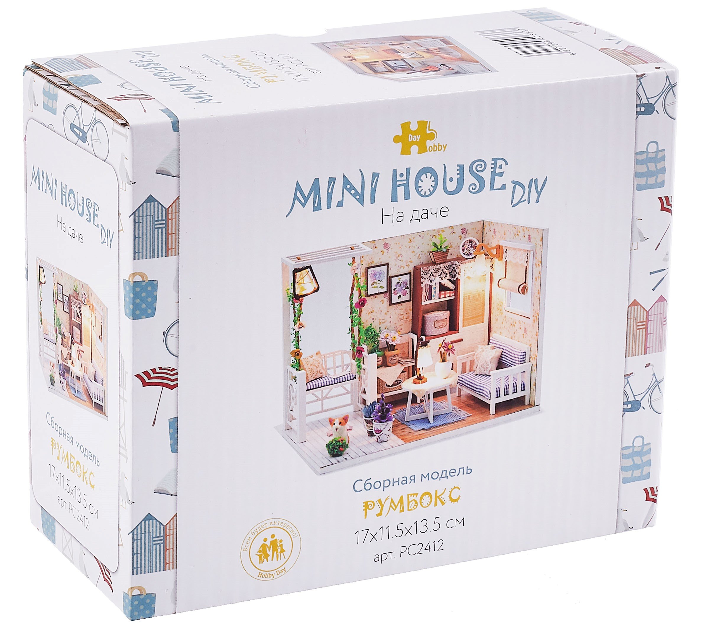 

Mini House DIY. "На даче" (17х11,5х13,5см)