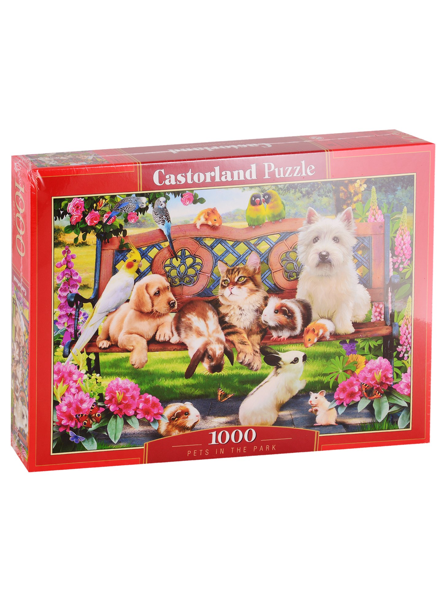 

Пазл Castorland 1000 эл. 68*47см. Домашние животные в парке