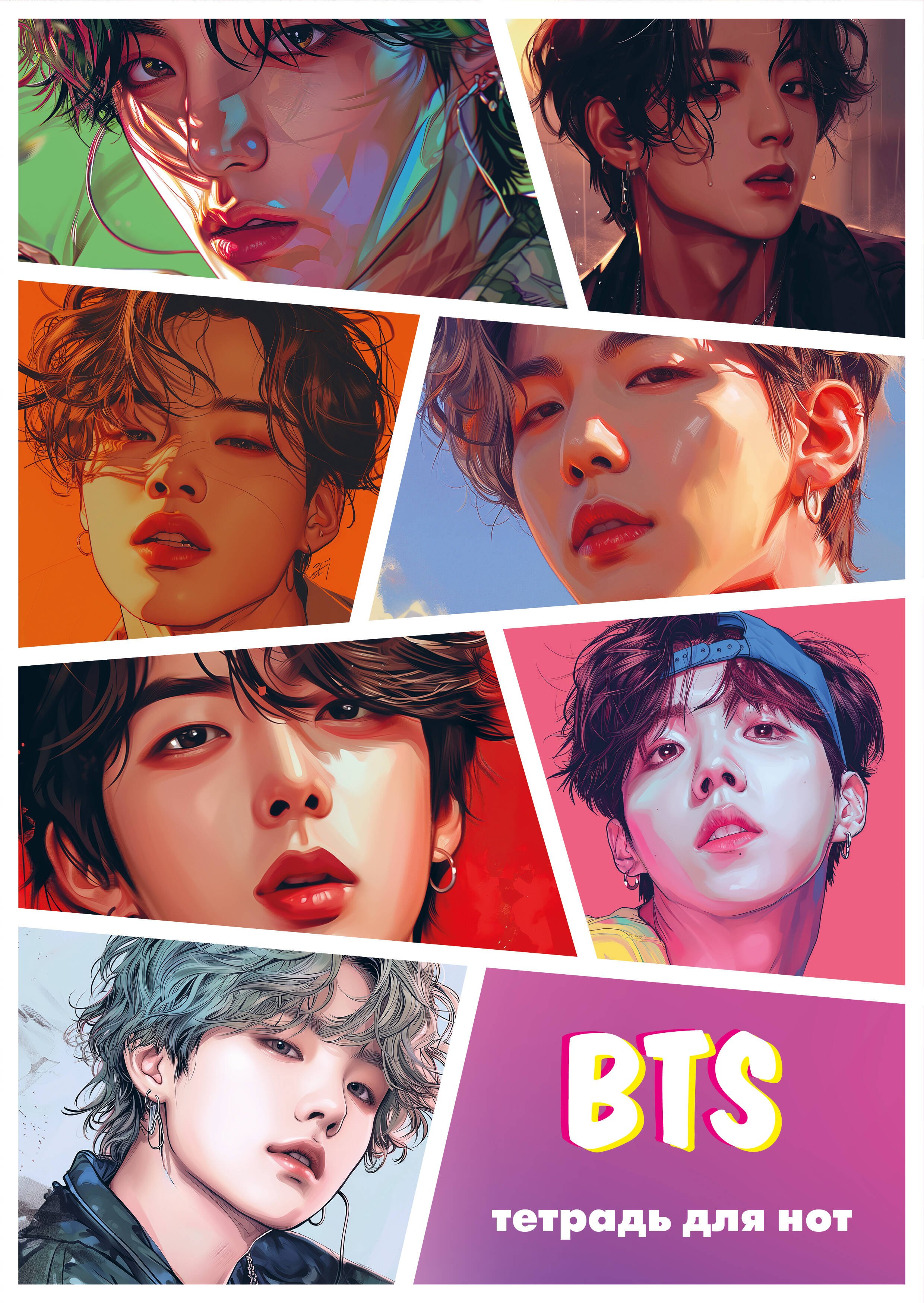 

Тетрадь для нот Эксмо, BTS, А4, 12 листов