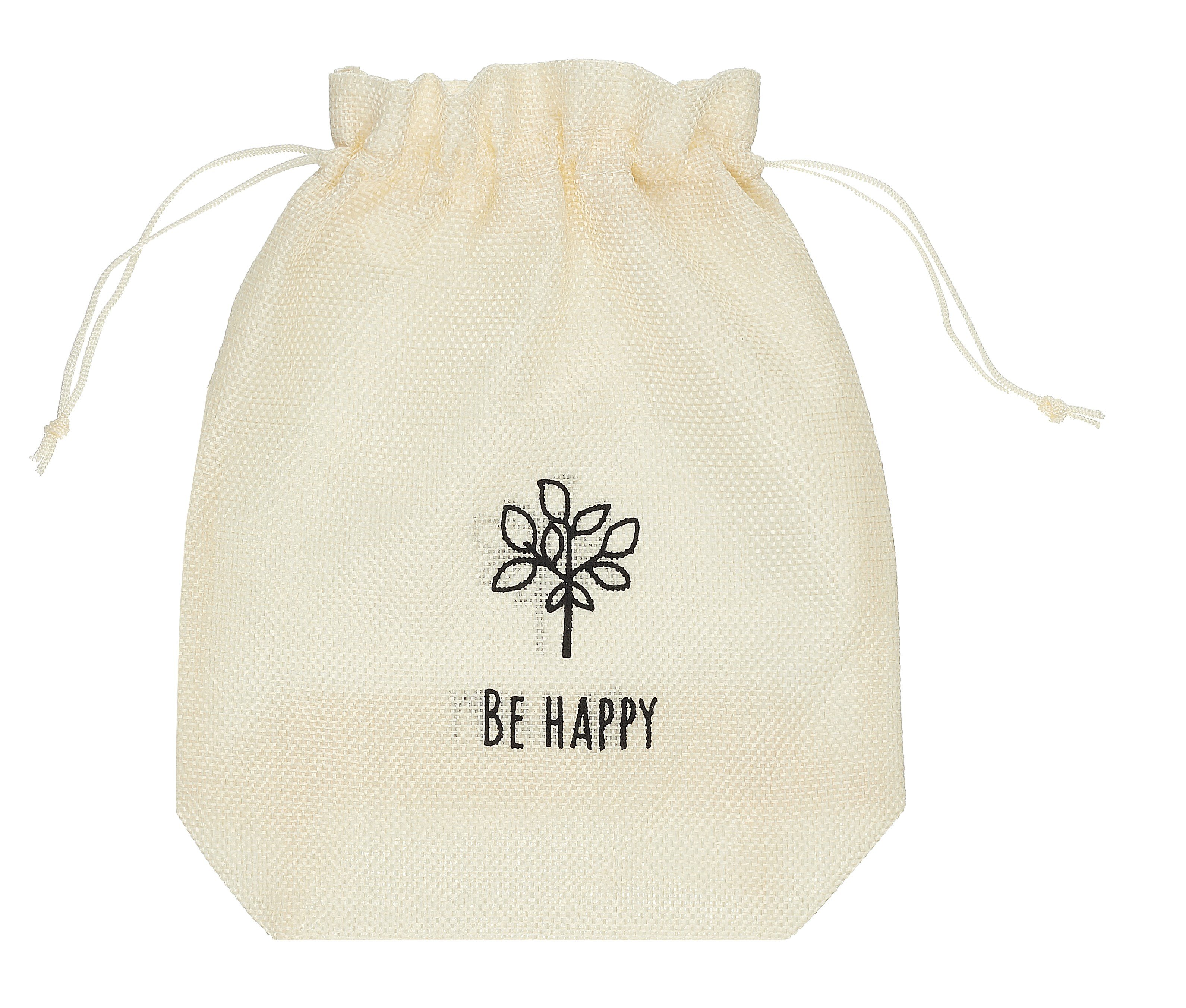 

Мешок холщовый «Be happy», бежевый, 20*25*6см, шнурок