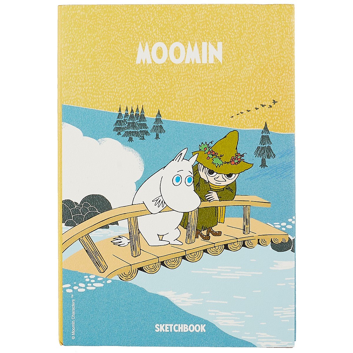 

Скетчбук MOOMIN Муми-тролль и Снусмумрик на мосту (112л) (14,5х21)