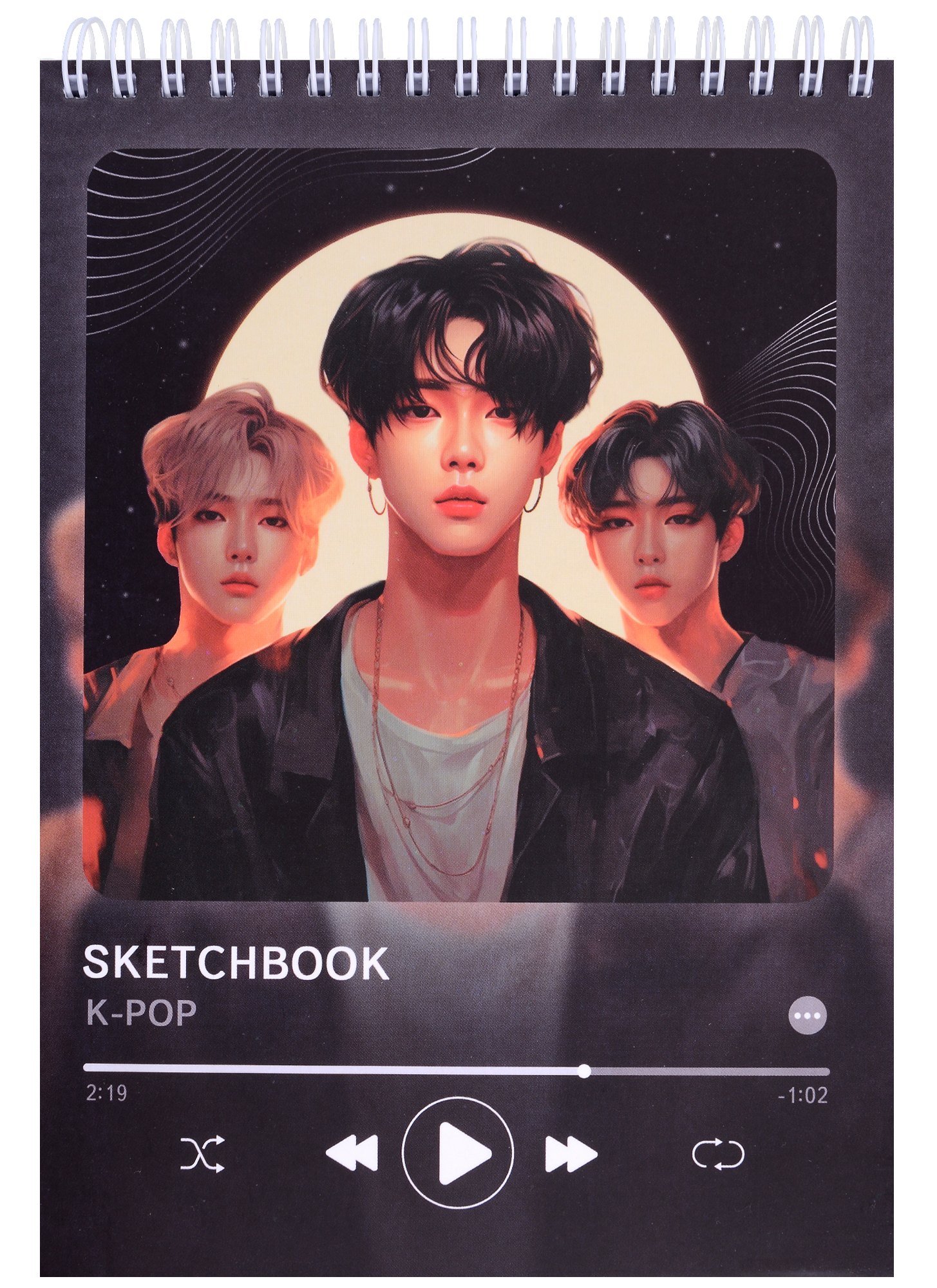 

Скетчбук А5 40л "K-pop Style" спираль