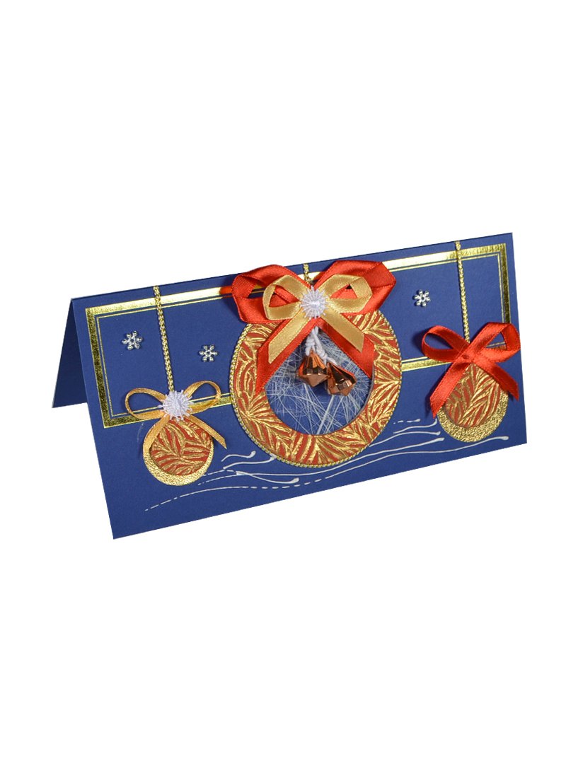 

Открытки ручной работы дизайн № 10 Новогодний "Колокольчик" 00008737 (Нот)