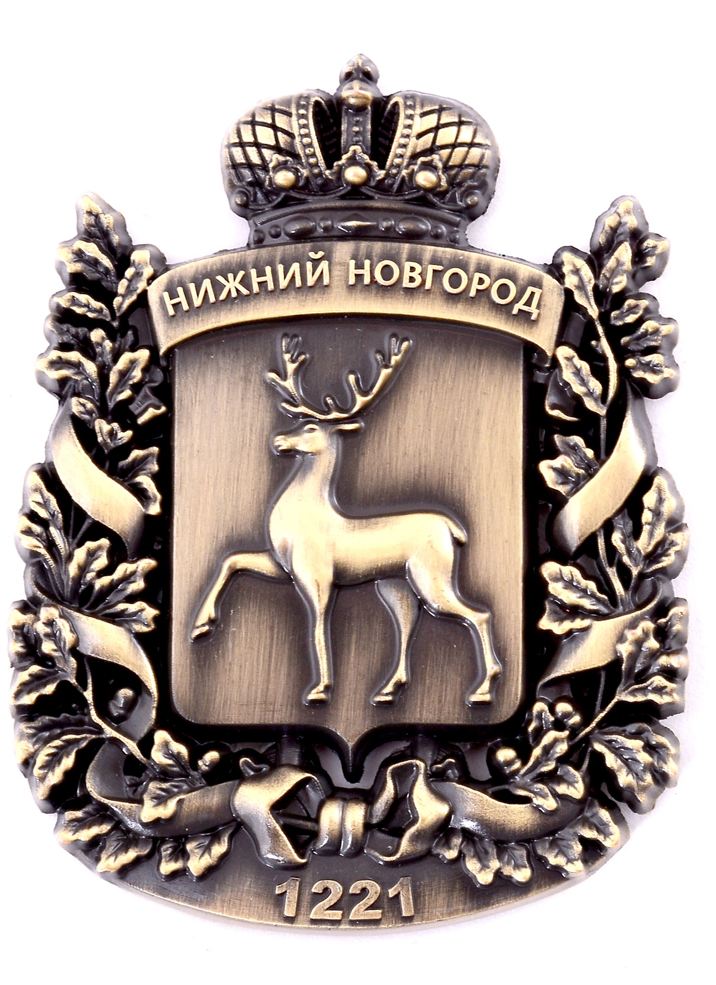 

Магнит-фигурка Нижний Новгород Герб (металл, цвет бронза)