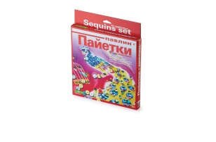 

Набор для творчества, HOBBY TIME, Набор для 3D аппликации №6 Пайетки Павлин