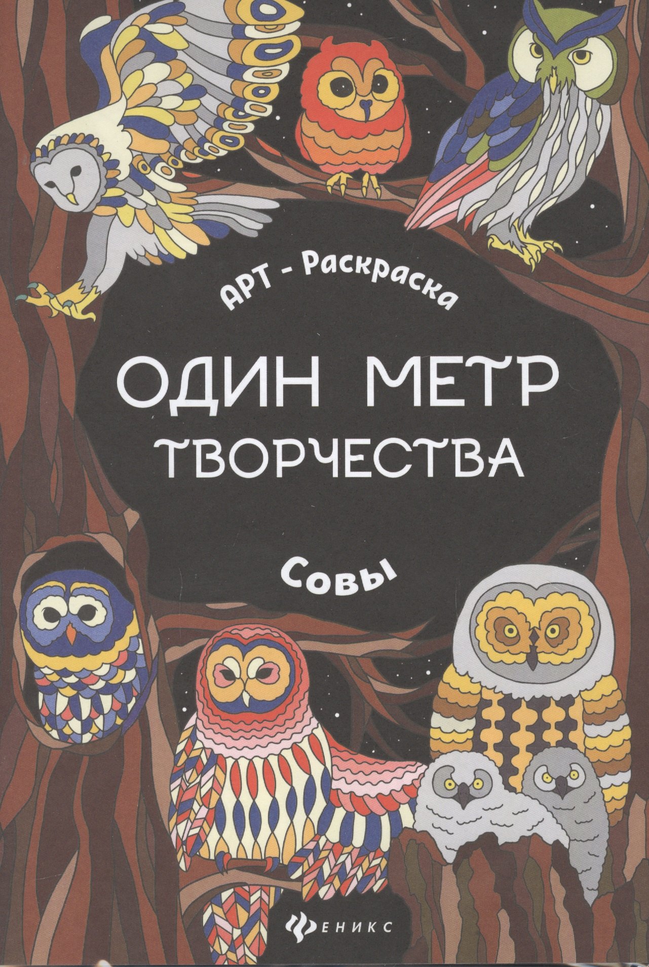 

Совы: книжка-раскраска