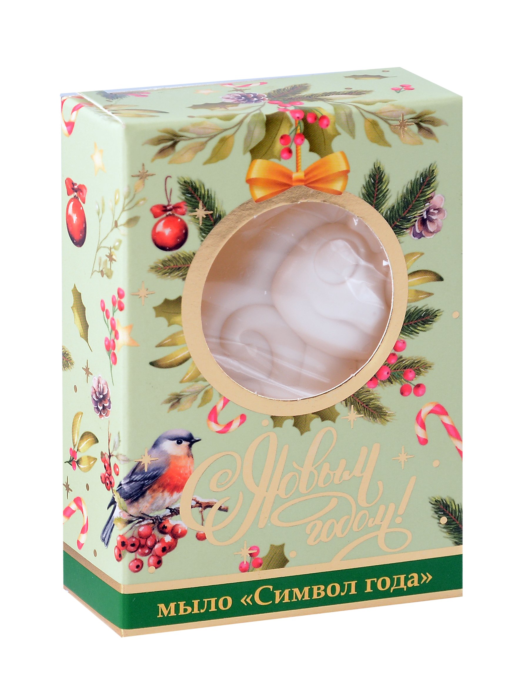 

Новогоднее мыло в подарочной коробочке Змейка (60 г)