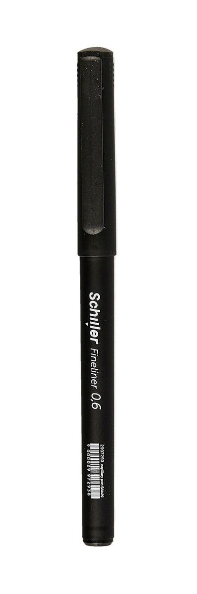 

Ручка капиллярная Schiller, Fineliner, черная 0,6 мм