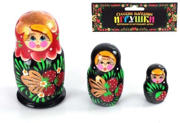 

Игрушка, Матрешка 3 в 1 расписная