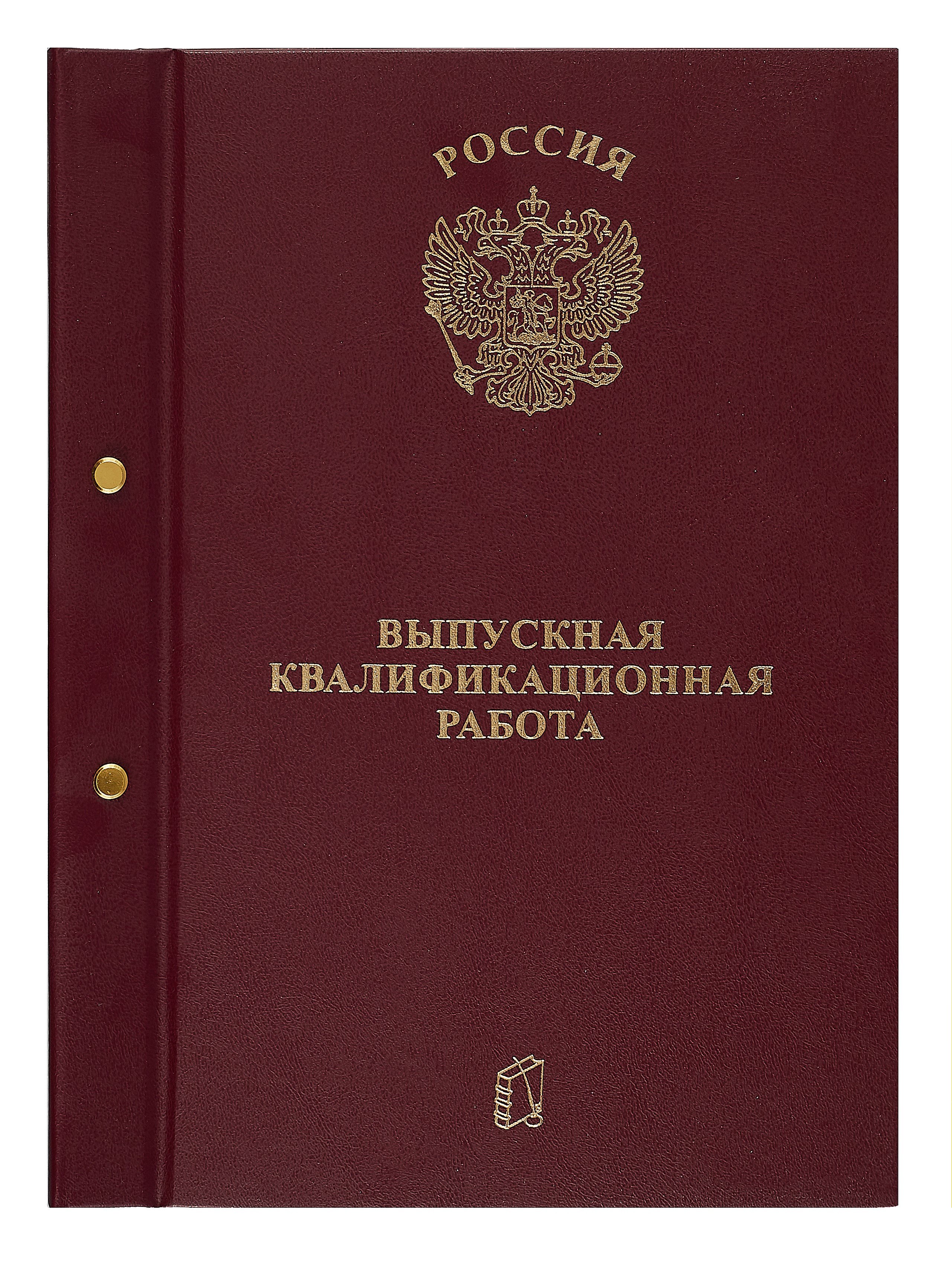 

Папка Выпускная квалификационная работа бордо, с 2-мя отверстиями