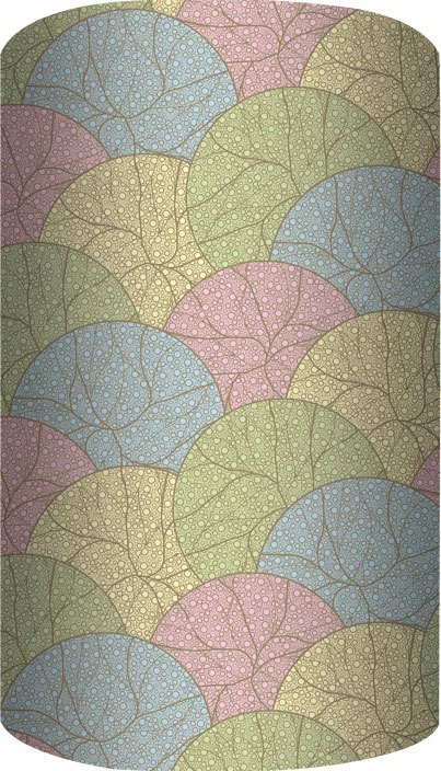 

Бумага упаковочная 70*100см "Bright trees" супергладкая, инд.уп.