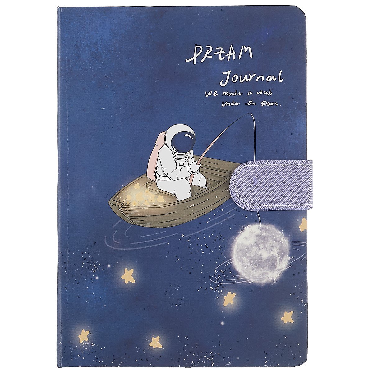 

Блокнот с магнитной застежкой Космонавт и Луна Dream journal (256стр) (13х19)