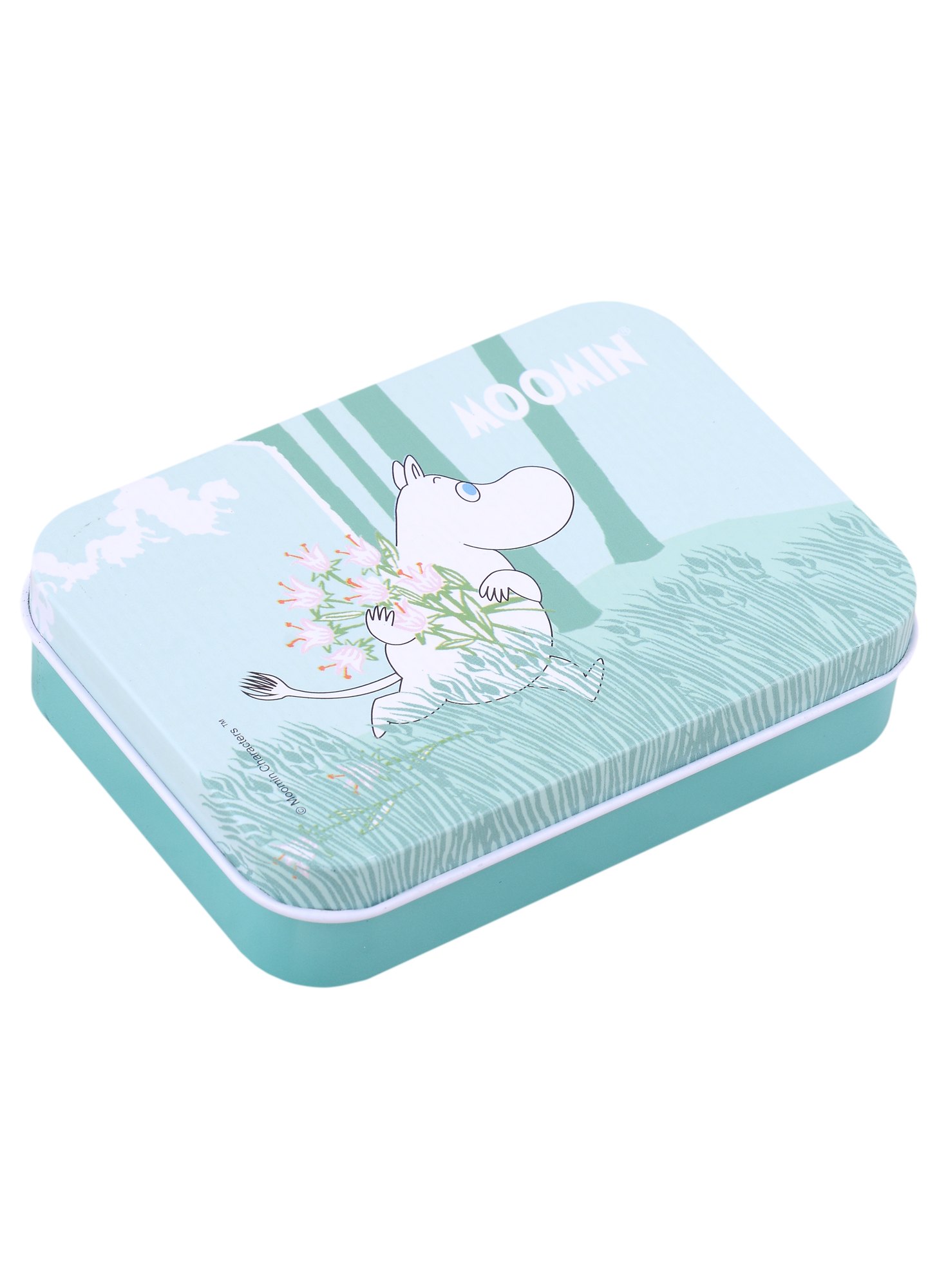 

Шкатулка MOOMIN Муми-тролль с букетом (9х7х3) (металл) (12-21695-MT-001)
