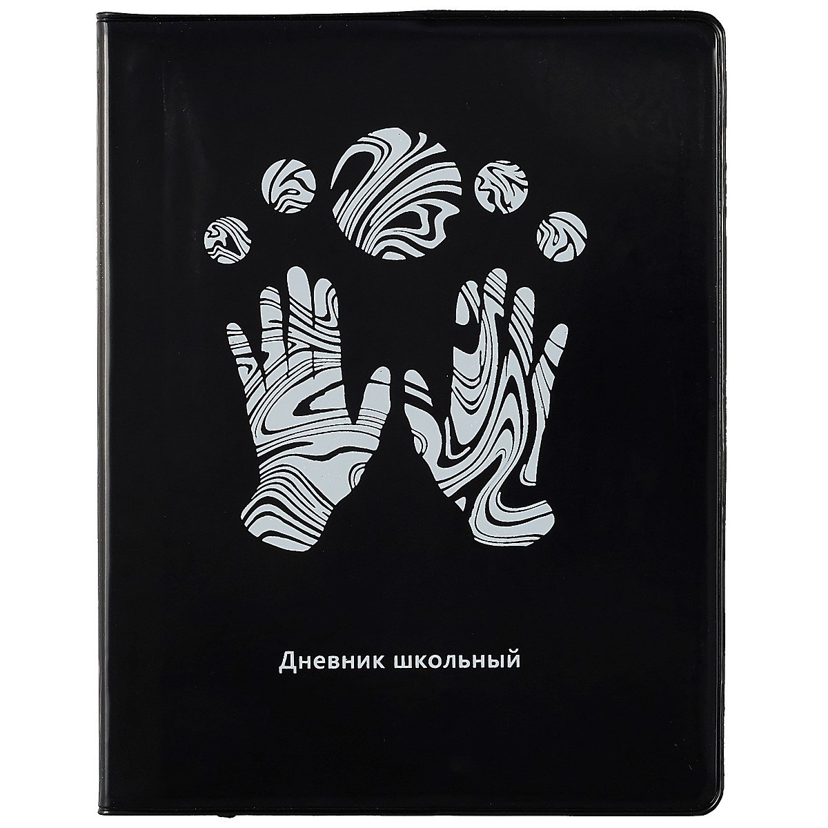 

Дневник школьный Listoff, "Silver on black. 1"