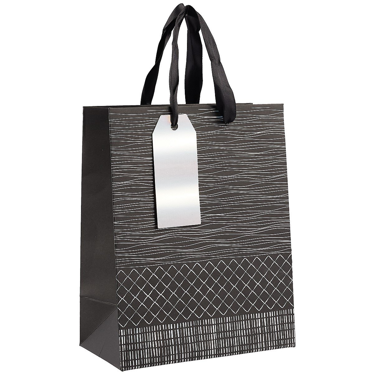 

Пакет А5 23*18*10 Geometry Black нейтр., бум.мат.ламинат