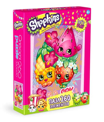 

Пазл, Оригами, 260эл 330*470мм Shopkins Тропикал 02773