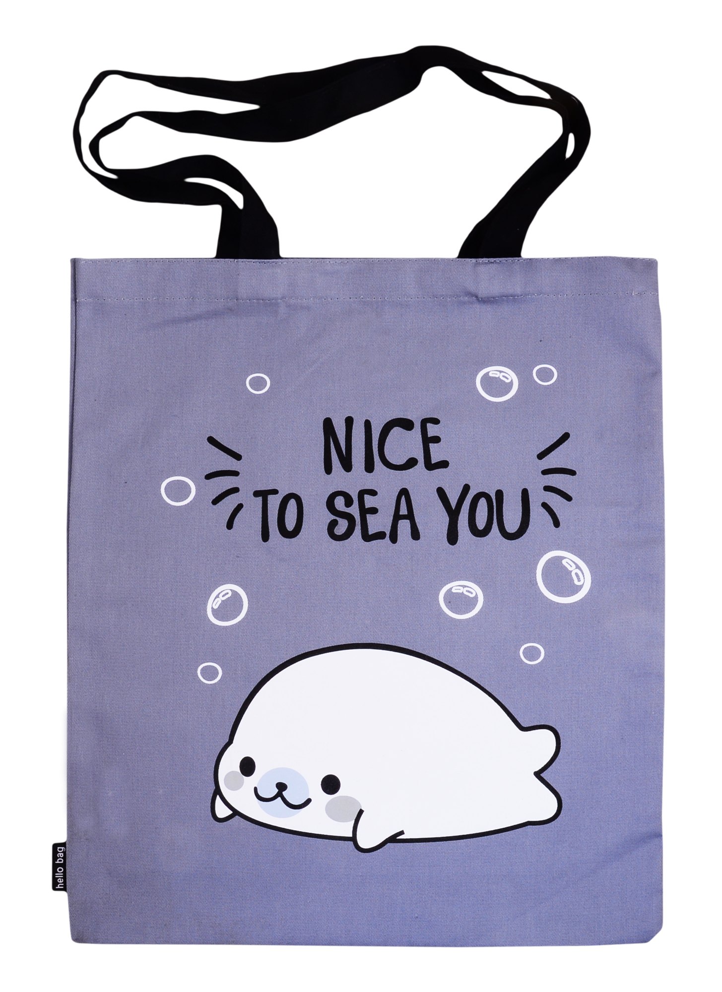 

Сумка-шоппер Белек Nice to sea you серая текстиль 40см.*32см.