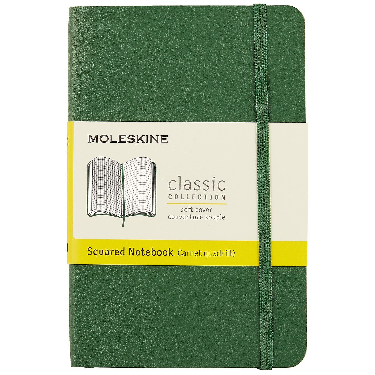 

Записная книжка Moleskin Classic Pocket, мягкая обложка, зелёная, 96 листов, А6