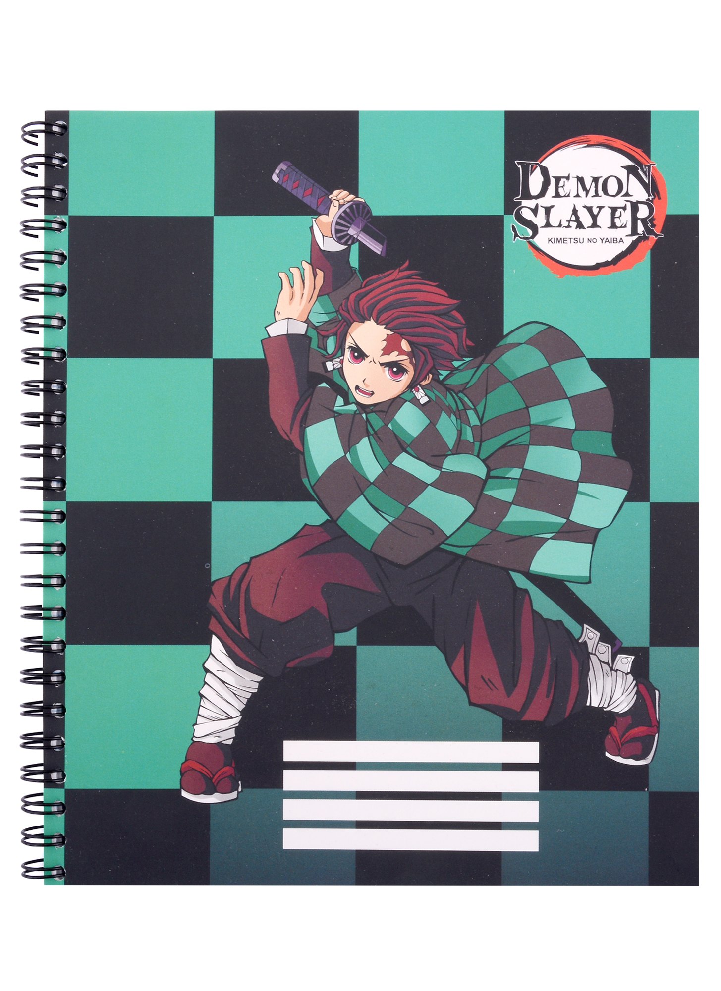 

Тетрадь в клетку Demon Slayer, Tanjiro Kamado V1, 96 листов