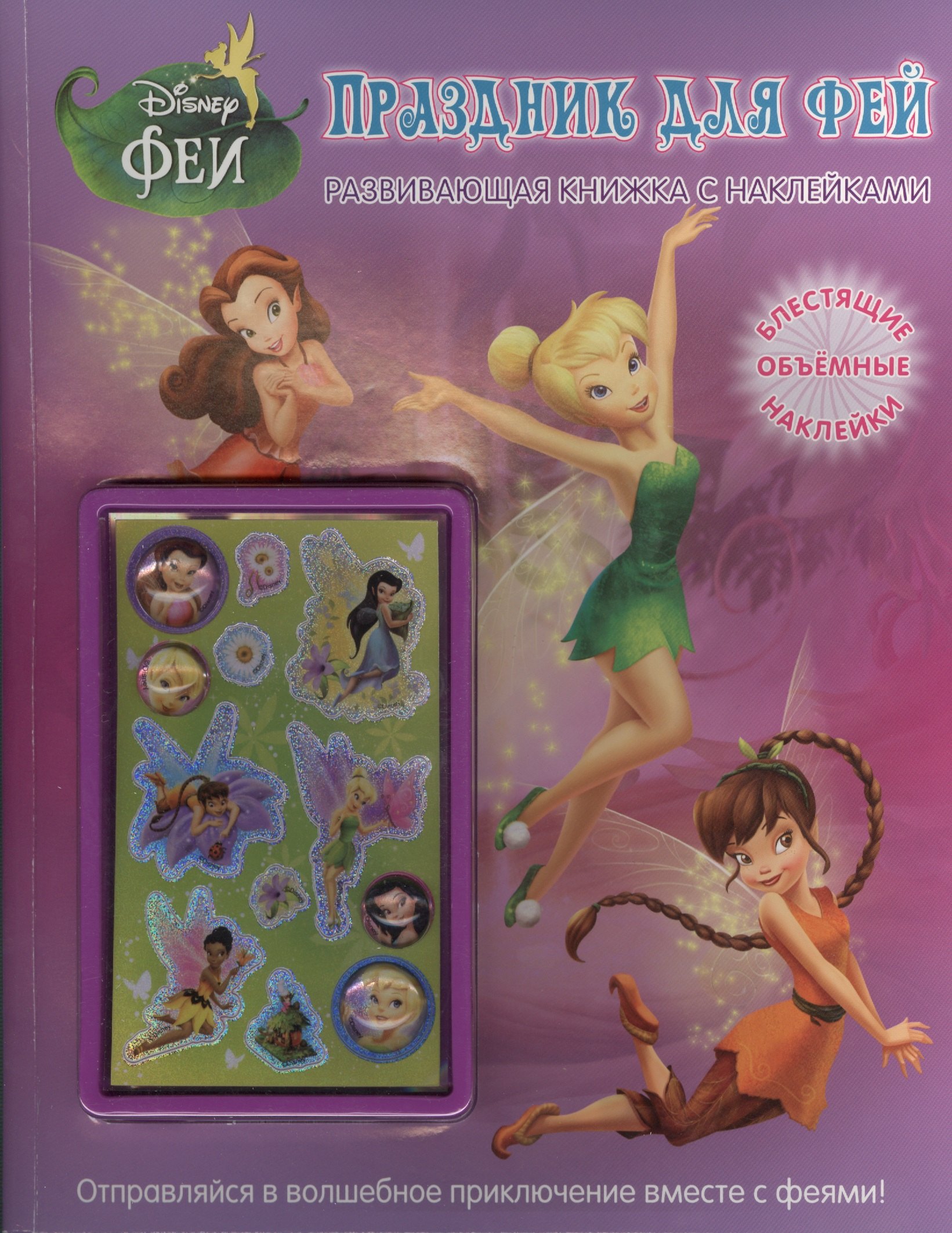 Токарева Елена Константиновна: Праздник для фей. Развивающая книжка (в комплекте с объемными наклейками)