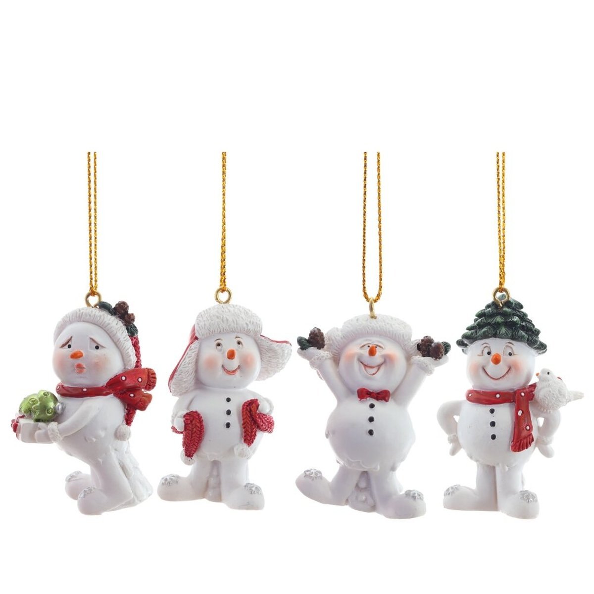 Фигурка декоративная подвесная Снеговик 4 варианта 3х3х5 824827 349₽