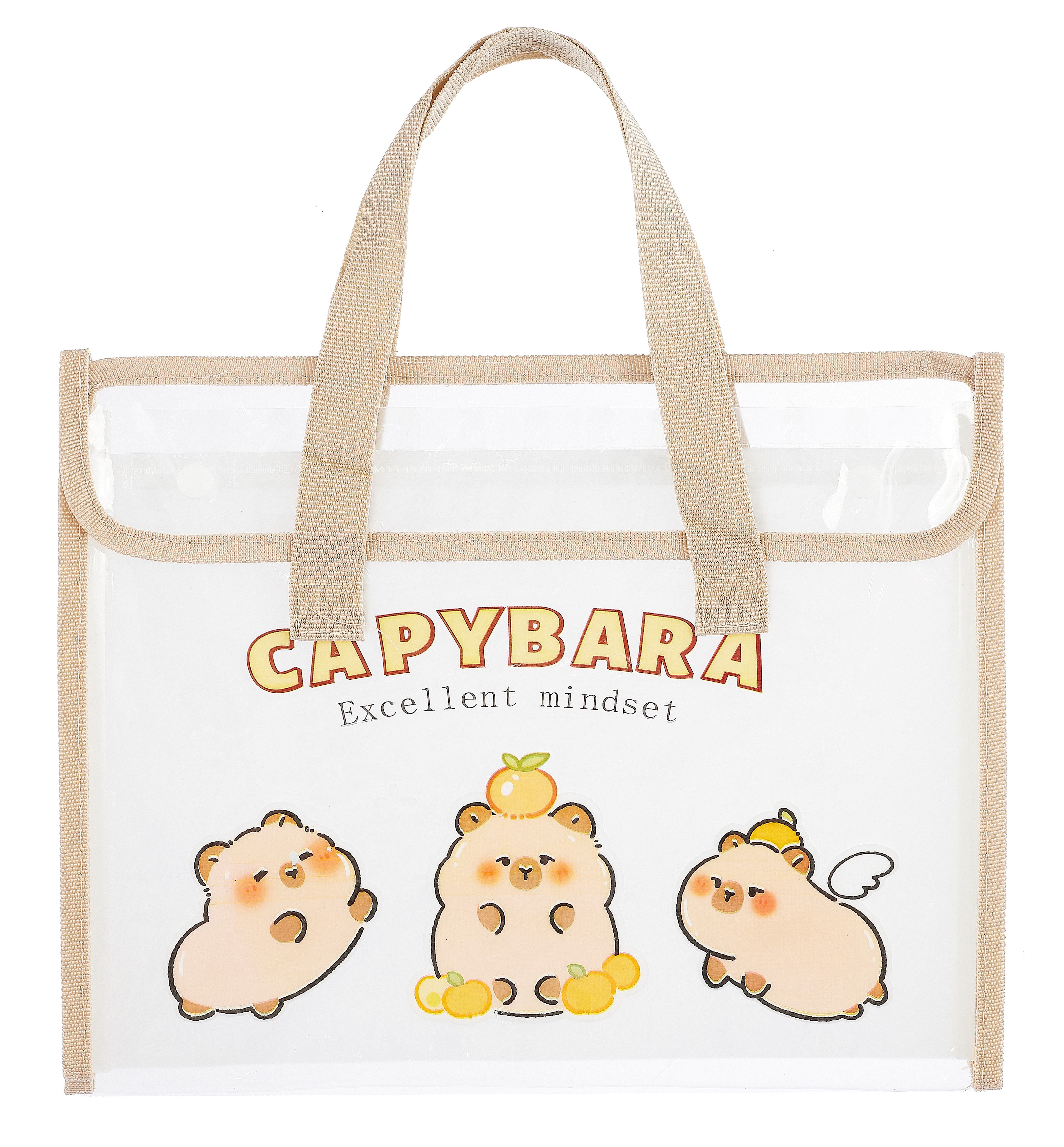 

Портфель 13 отд "Capybara", тканевые ручки