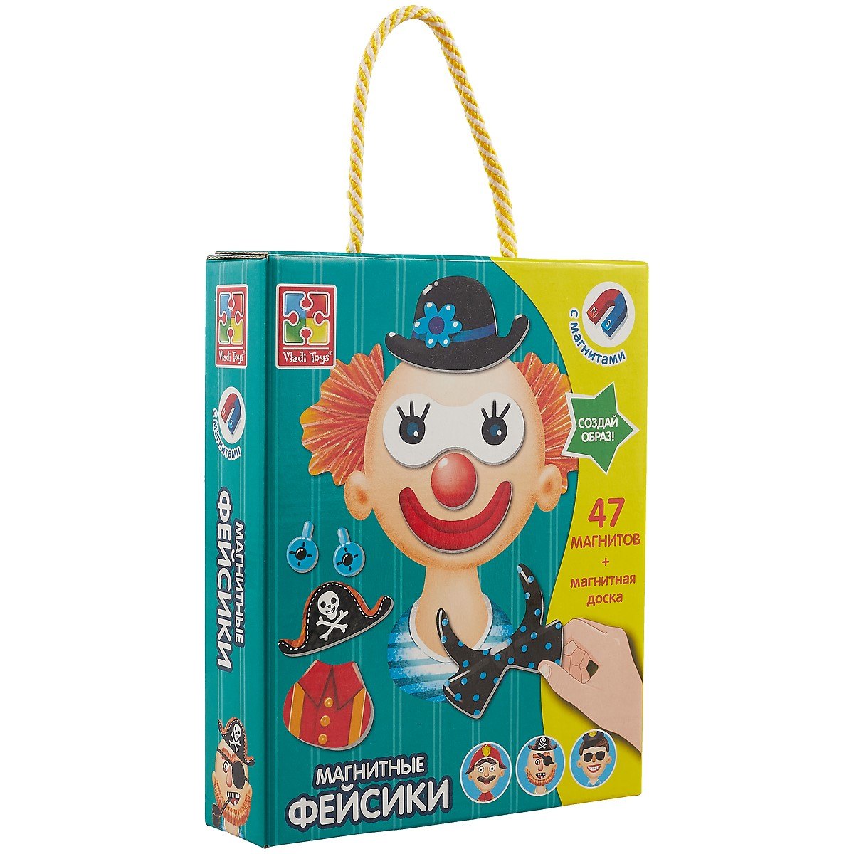 

Магнитная игра Vladi Toys Фейсики VT3702-09