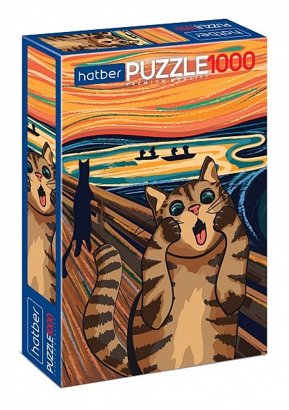 

Пазл Hatber Premium 1000 эл. "Кот Мунка", 48х68 см