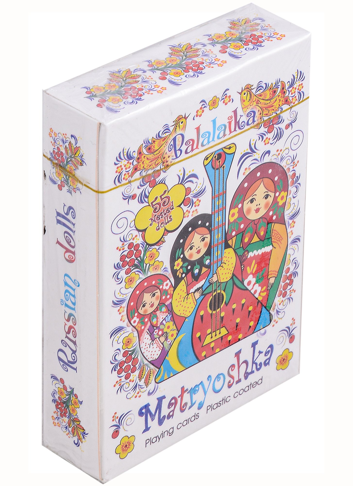 

Карты сувенирные Матрешка цвет белый