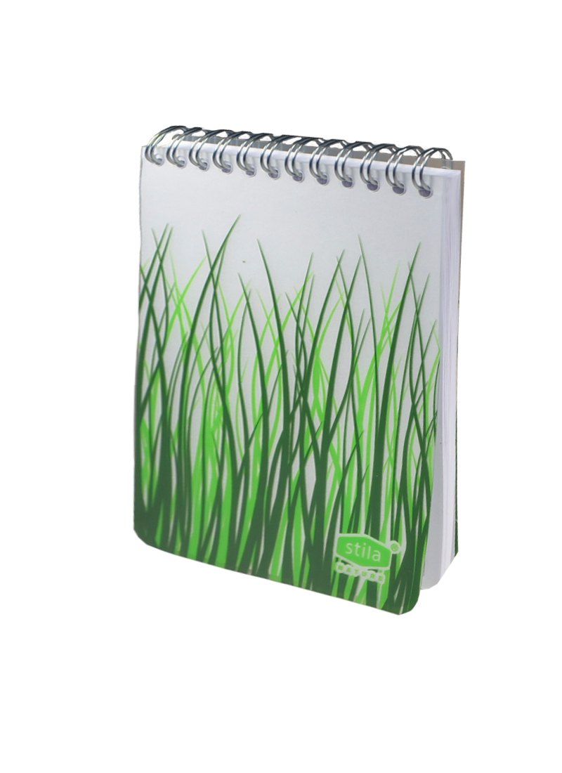 

Блокнот А6 50л кл. NATURE, "Трава", спираль, пластик.обл., stila