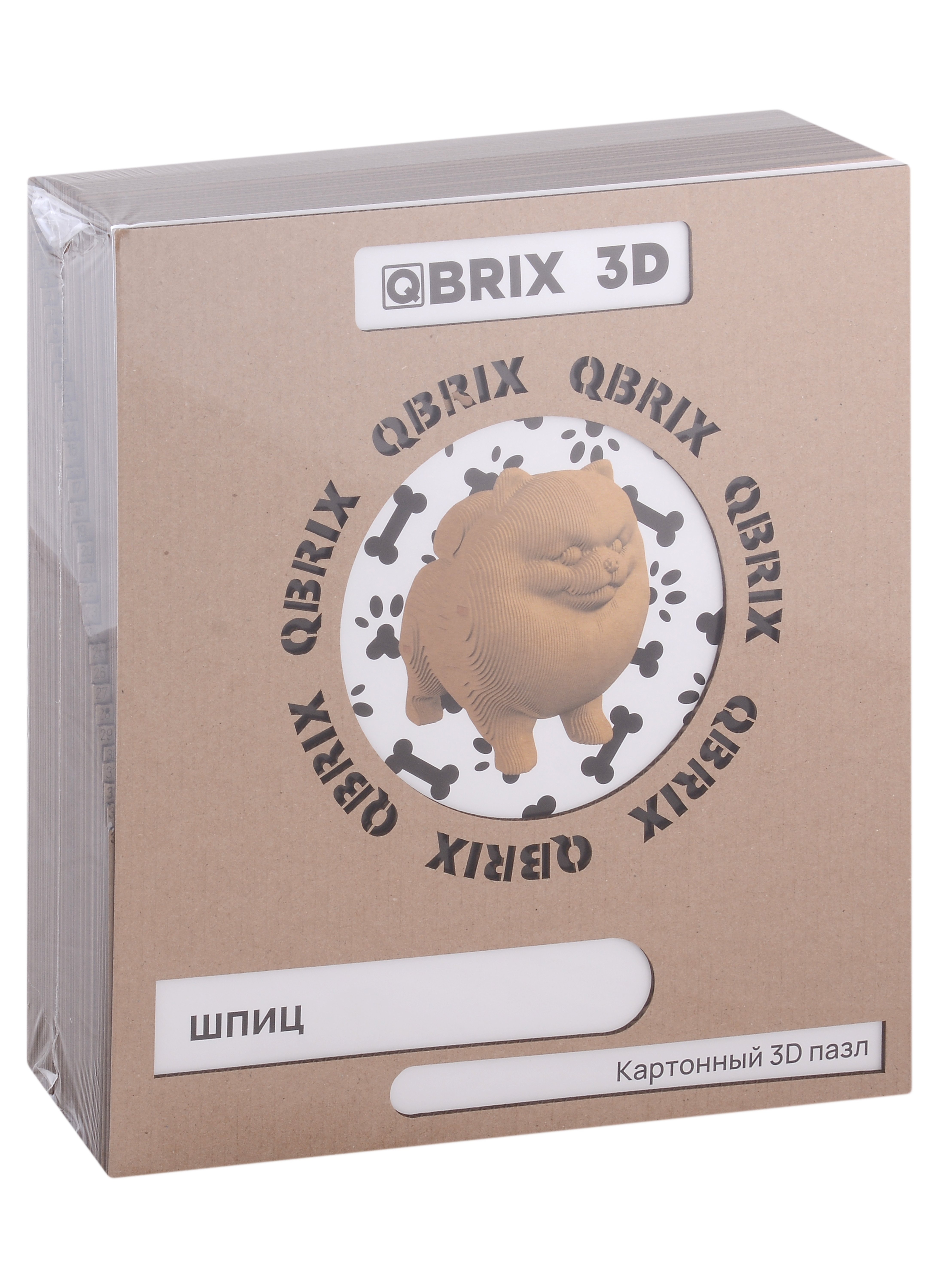 

QBRIX Картонный 3D конструктор Шпиц