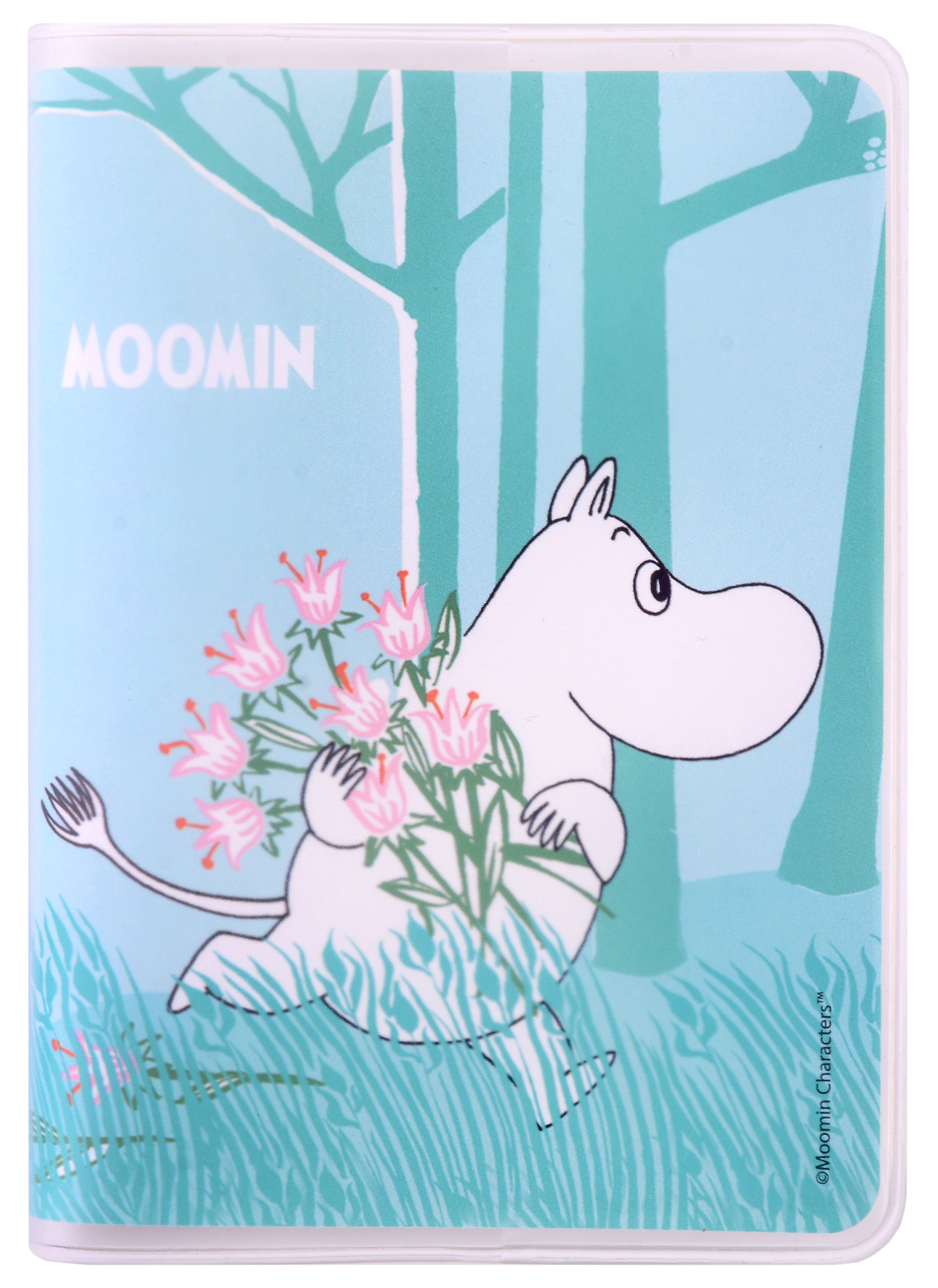 

Записная книжка А7 80л кл. MOOMIN "Муми-тролль с букетом" в ПВХ-обложке, тонир.внутр.блок
