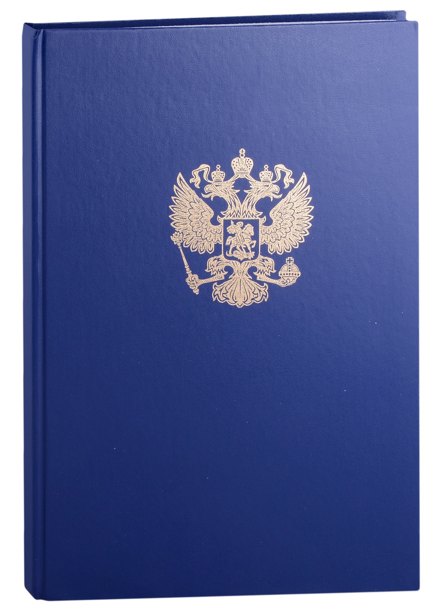 

Книга учета А4 96л кл. тв.обл., бумвинил, герб