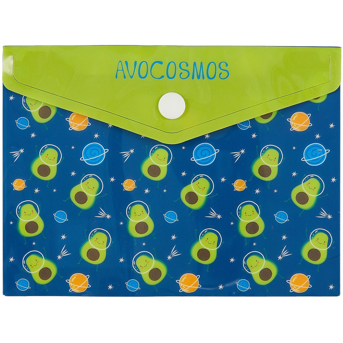 

Папка-конверт А6 на кнопке "Avocosmos"