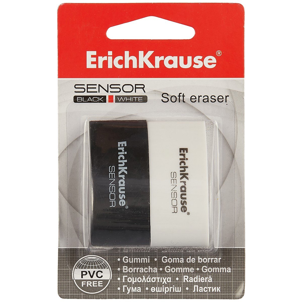 

Ластик «Sensor Black&White», Erich Krause, 2 шт