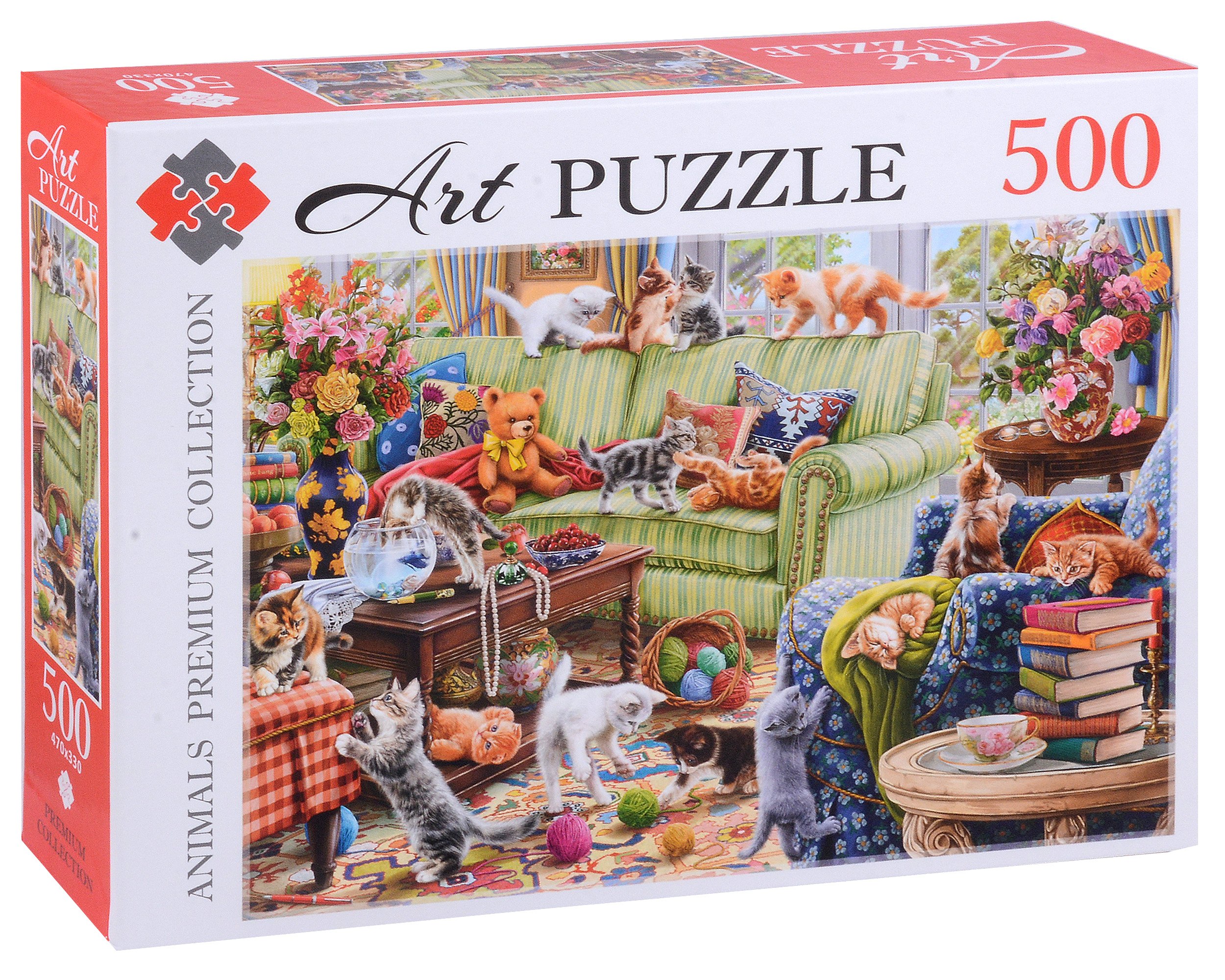 

Artpuzzle. Пазл. 500 элементов "Озорные котята в гостиной"