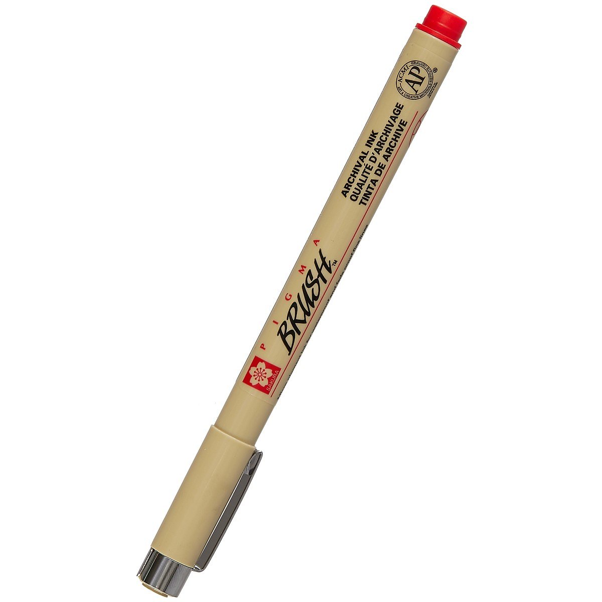 

Ручка-кисточка капиллярная Pigma Brush Красный, Sakura