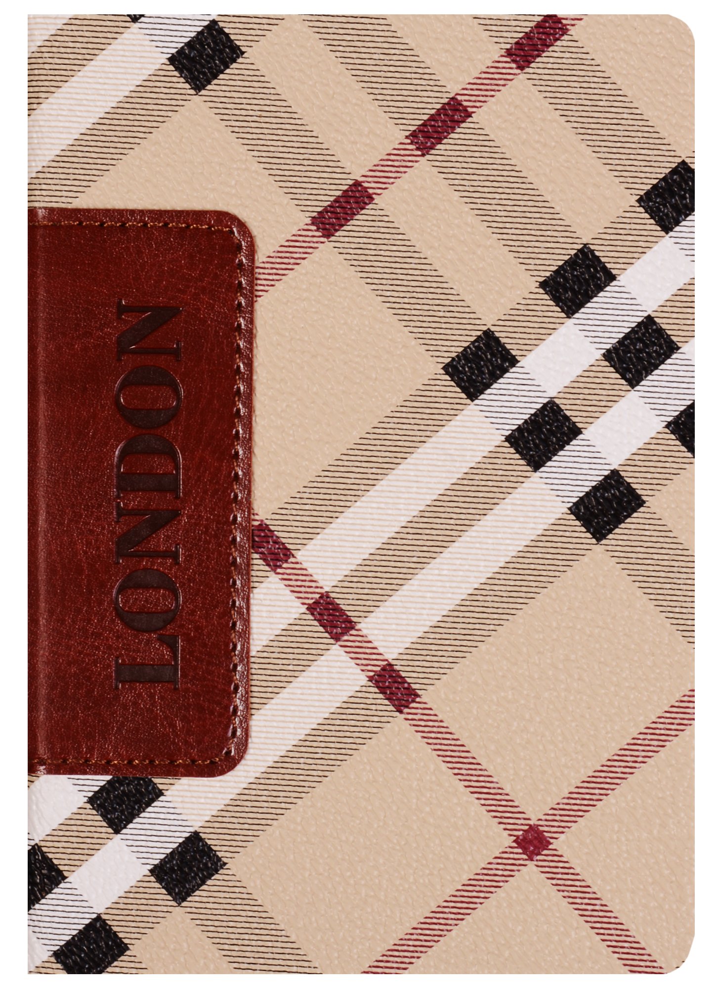 

Ежедневник недат. А6 96л "London" иск.кожа, тв.переплет, с нашивкой, ляссе, In Folio