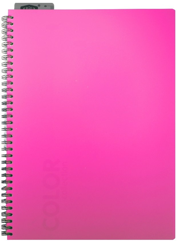 

Тетрадь в клетку Stila, Neon Pink, А4, 96 листов