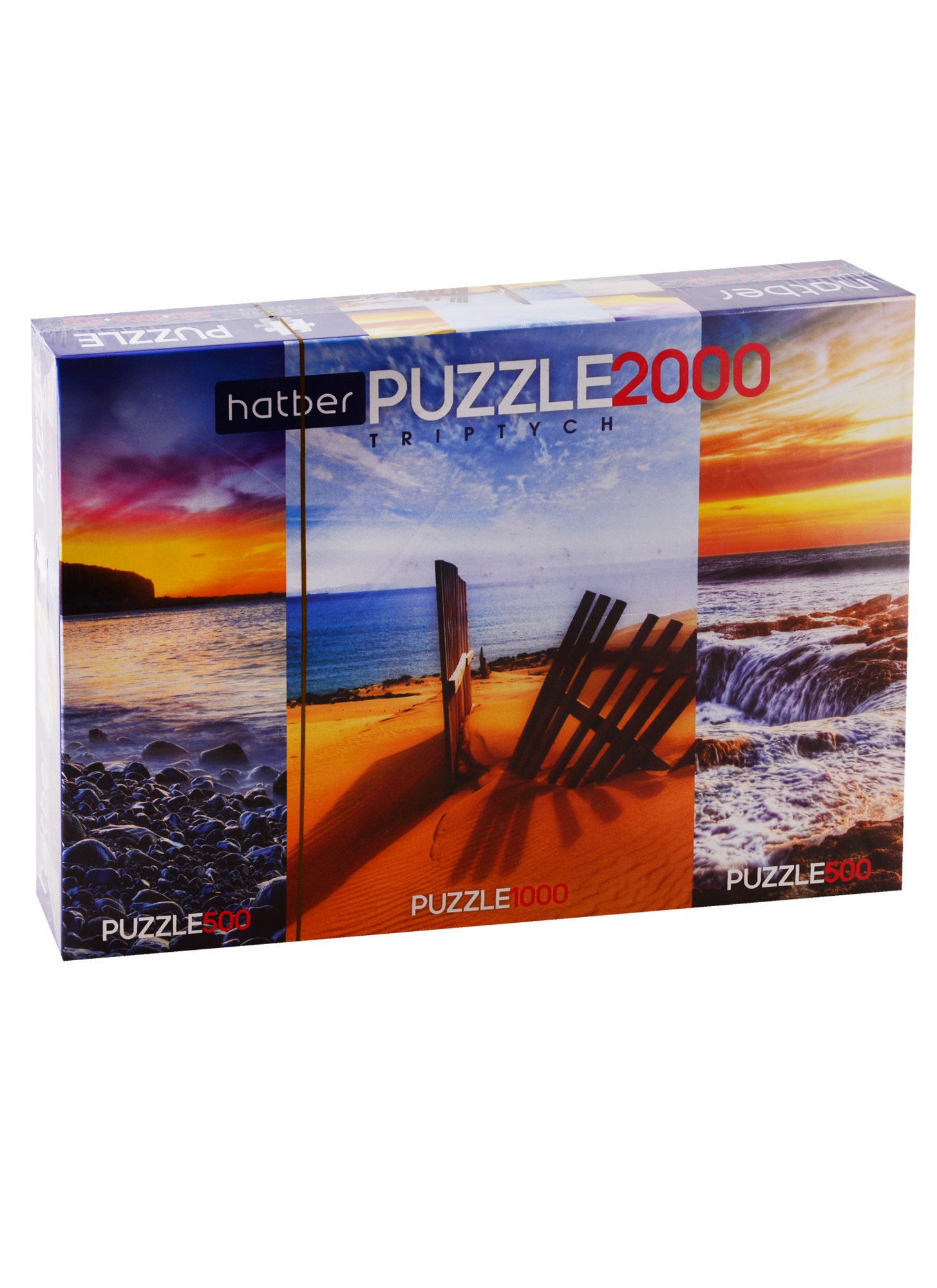 

Пазл HATBER Premium 500+1000+ 500 эл. TRIPTYCH 3 картинки в 1 коробке-Яркие краски природы