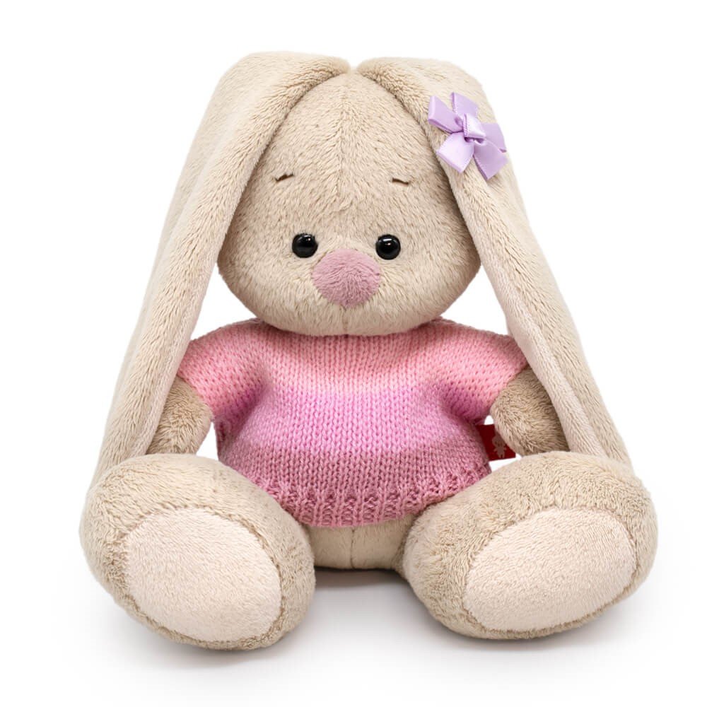

Мягкая игрушка Зайка Ми в нежно-розовом свитере (15 см)