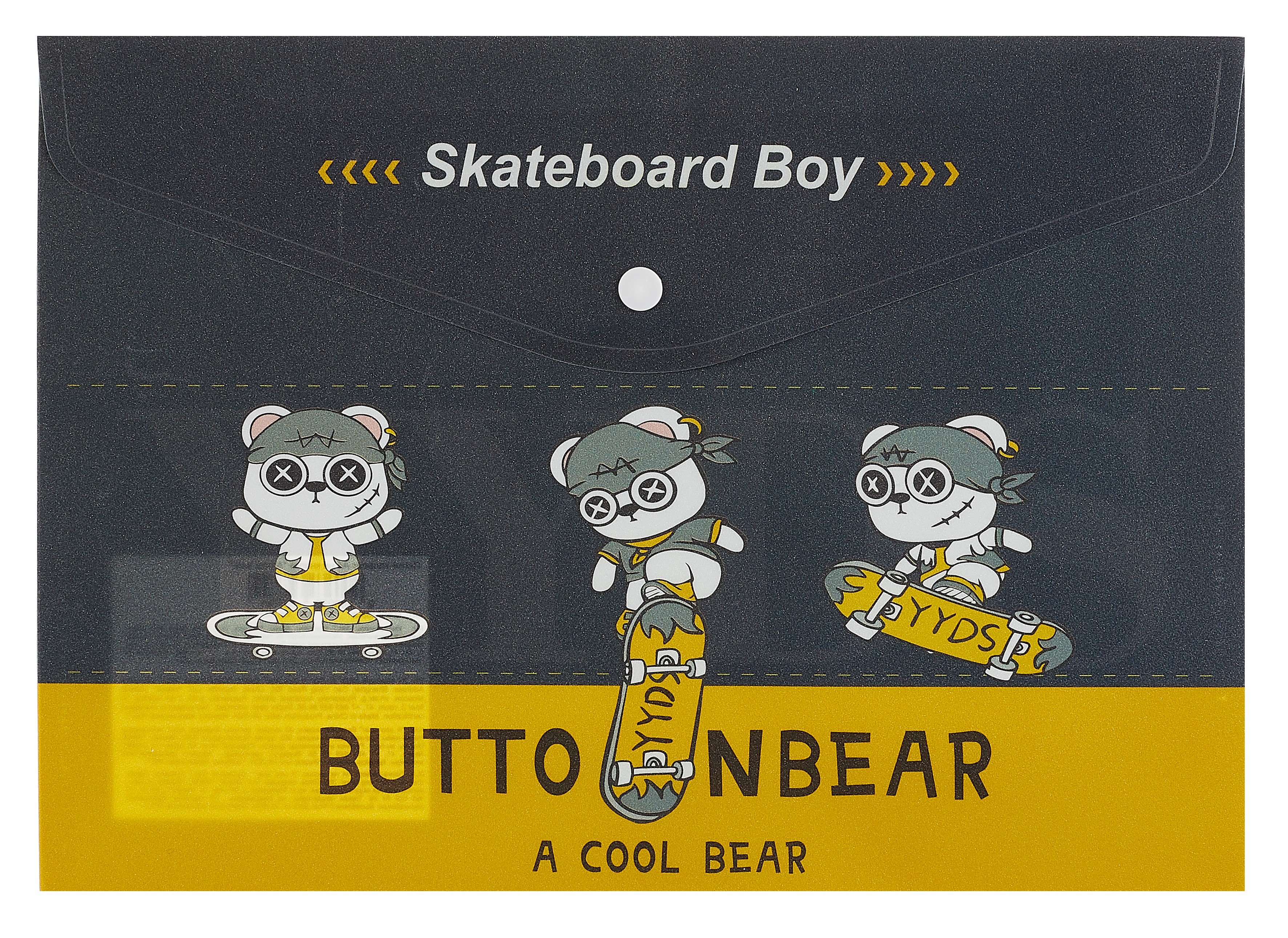 

Папка-конверт А4 на кнопке "A cool bear"