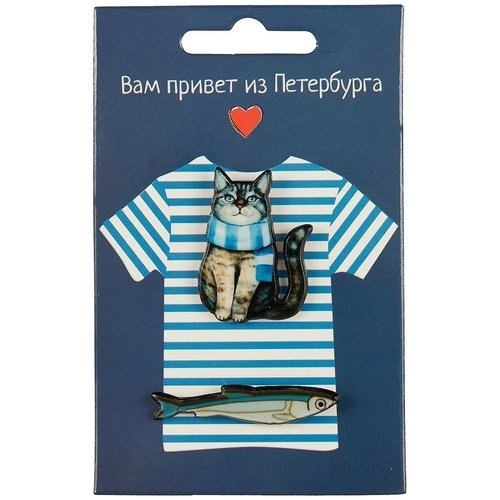 

Набор значков Кот + Корюшка