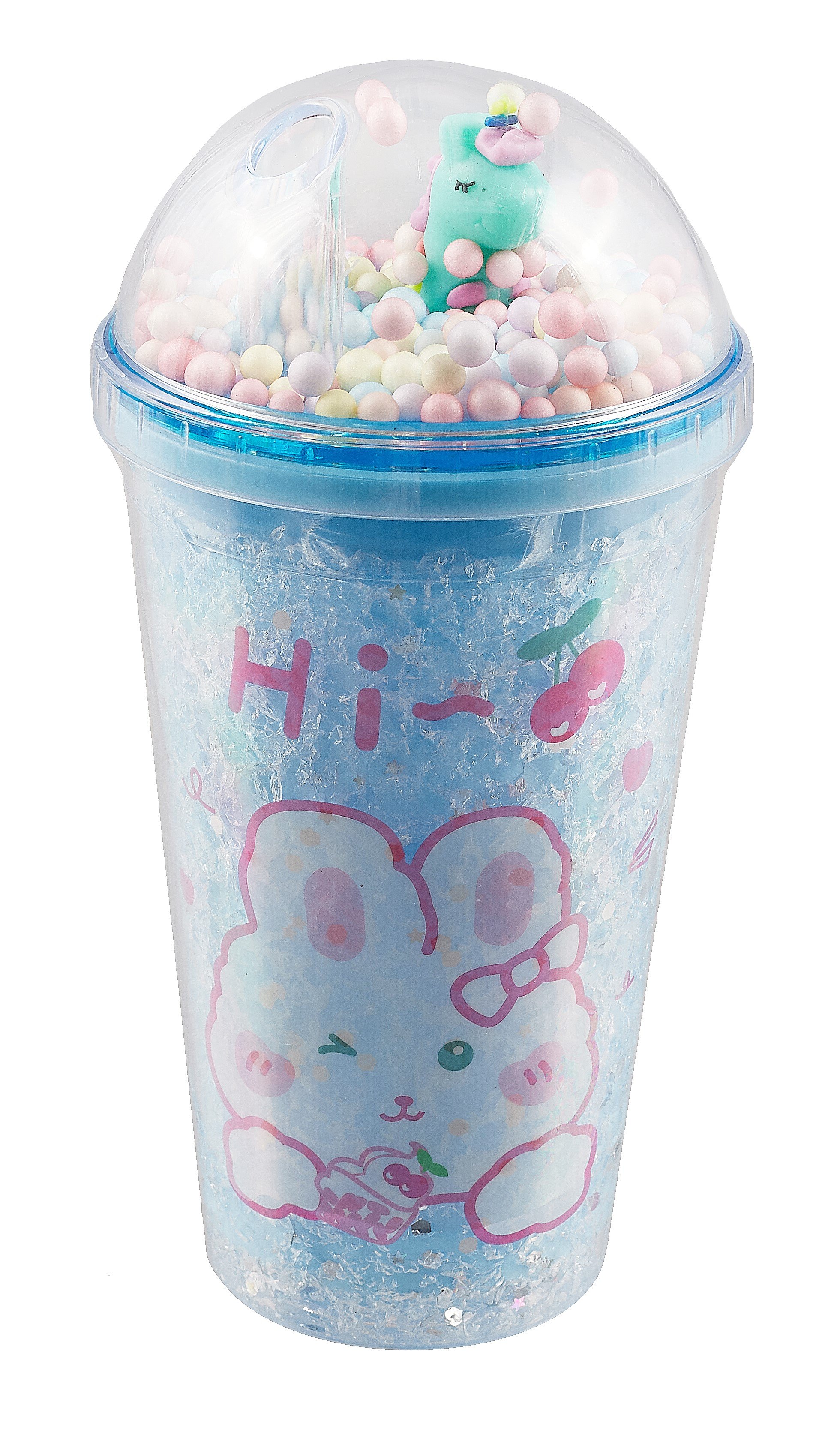 

Стакан с крышкой Зайка Kawaii (пластик) (450мл) (12-16064-TER17)