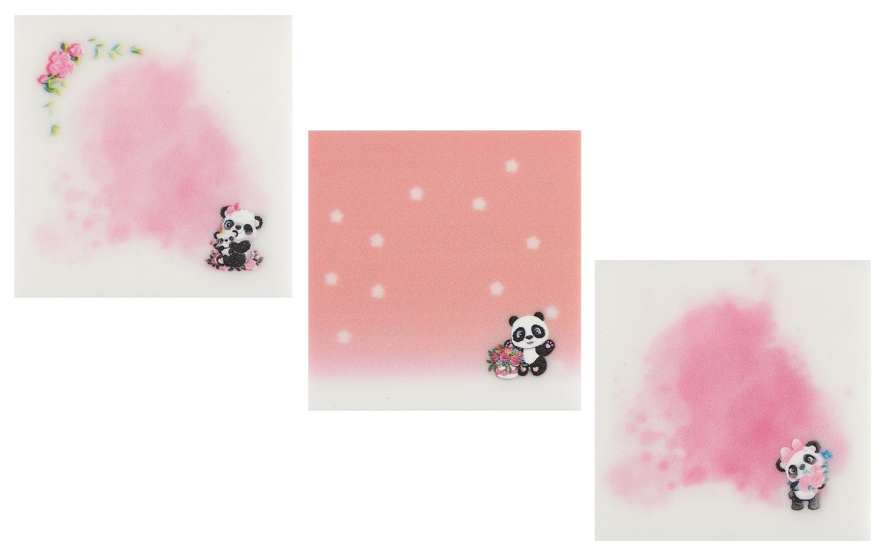 

Блок бумаги 70*70 самоклеящийся 50л "Cute panda" пластик, ассорти