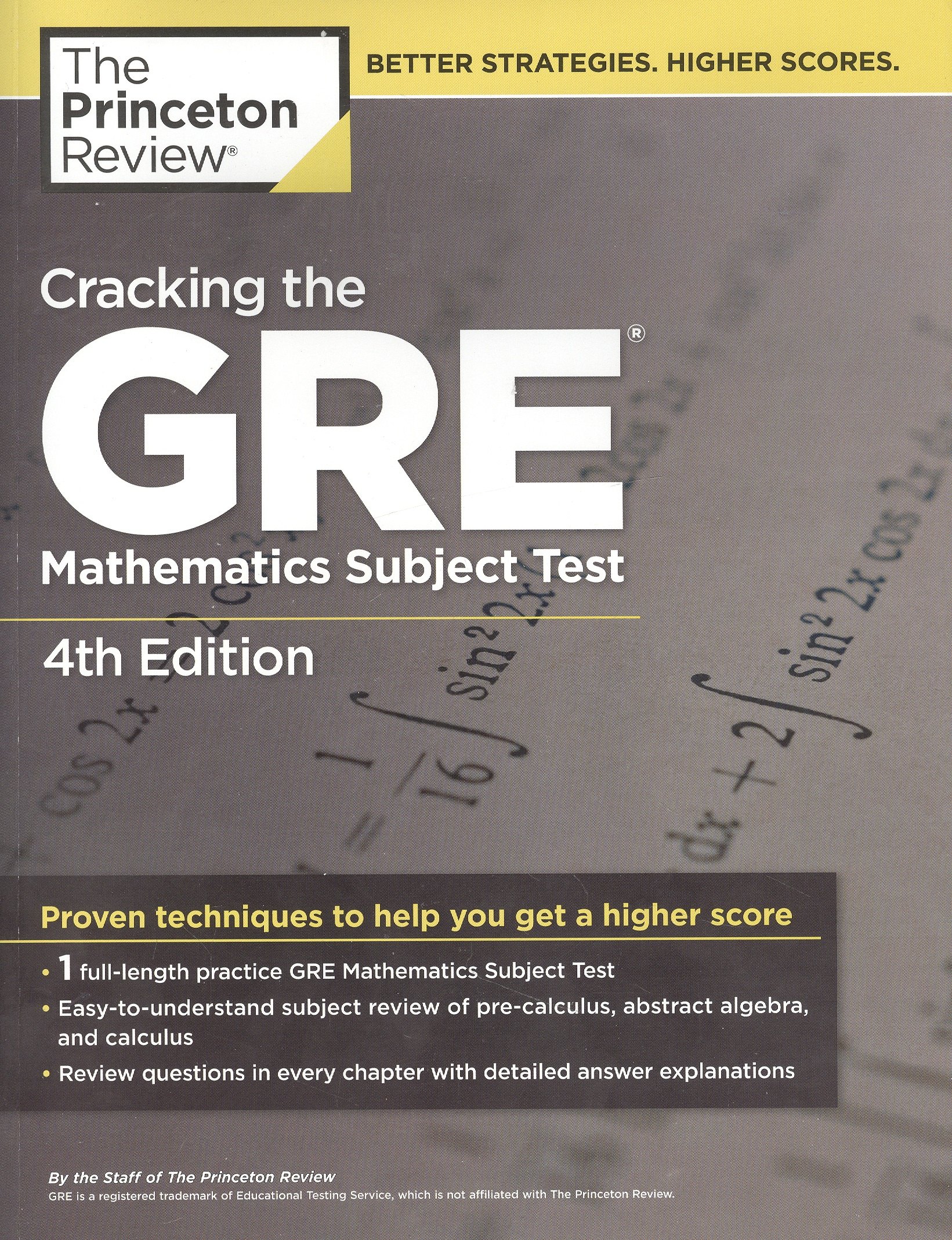 

Cracking the GRE Mathematics Subject Test